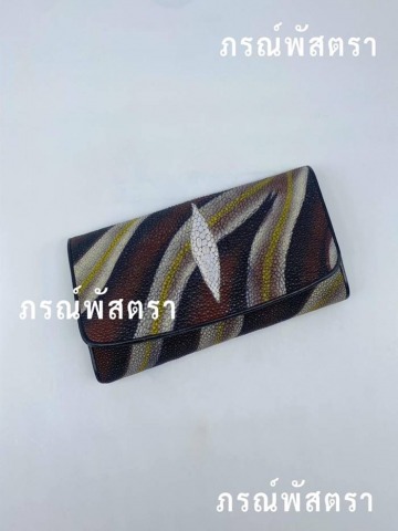 กระเป๋าสตางค์หนังปลากระเบนแท้